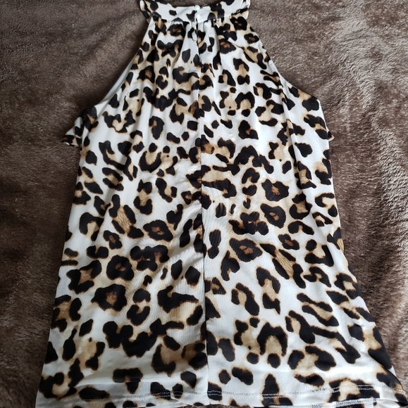 Leopard Print Halter Top - Picture 2 of 3
